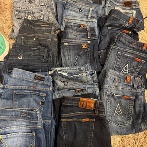 Huge lot of 15 premium jeans and designer